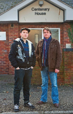 Troy Middleton (left) with his Derby Projects support worker, Ian Whittaker