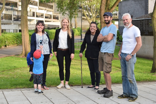 Sian Berry on Central Hill estate